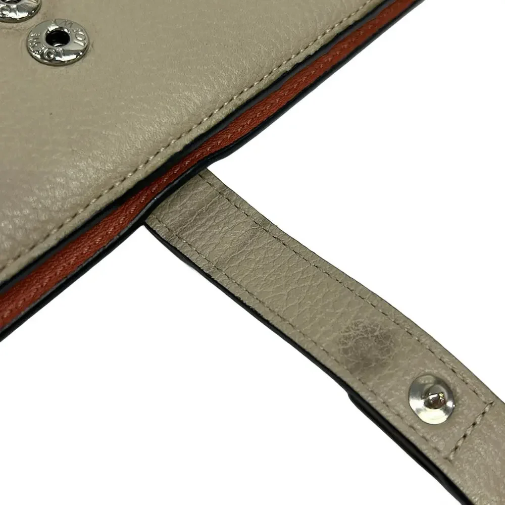 Loewe Long Wallet C660S40X01 Gray Light Brown